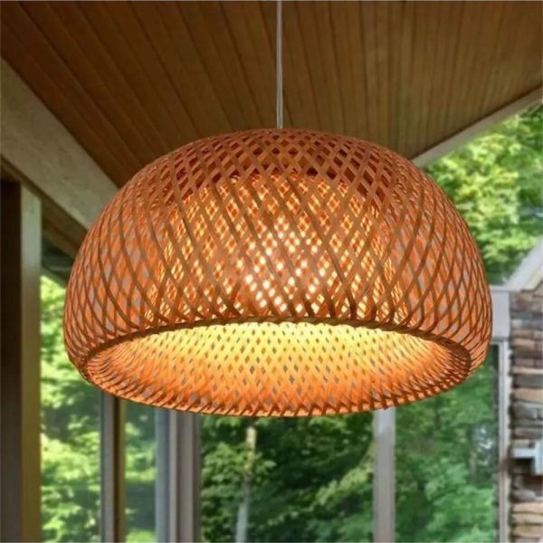 rattan pendant light shade